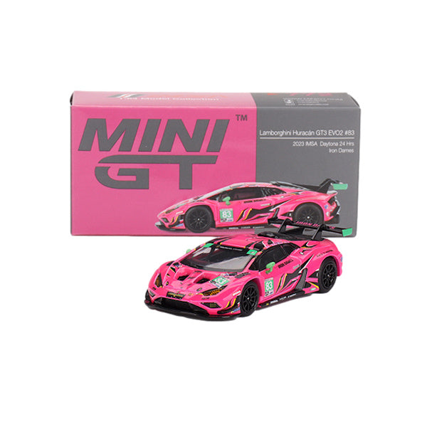 1:64 scale Iron Dames #83 Lamborghini Huracán GT3 EVO2 2023 IMSA Daytona 24 Hrs