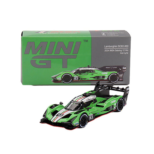 1:64 scale Iron Lynx #63 Lamborghini SC63 2024 IMSA Sebring 12 Hours