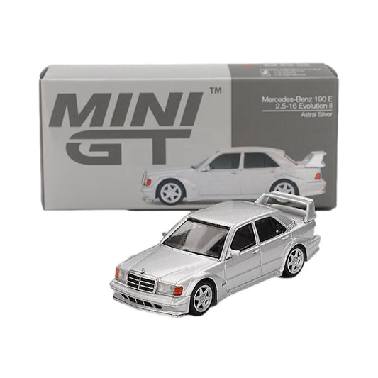 1:64 scale Mercedes-Benz 190E 2.5-16 Evolution II Astral Silver