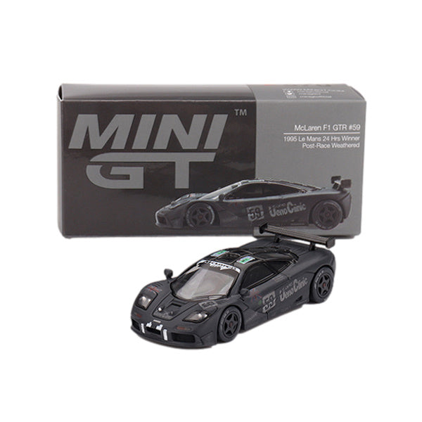 1:64 scale McLaren F1 GTR #59 1995 Le Mans 24Hr Winner Post-Race Weathered