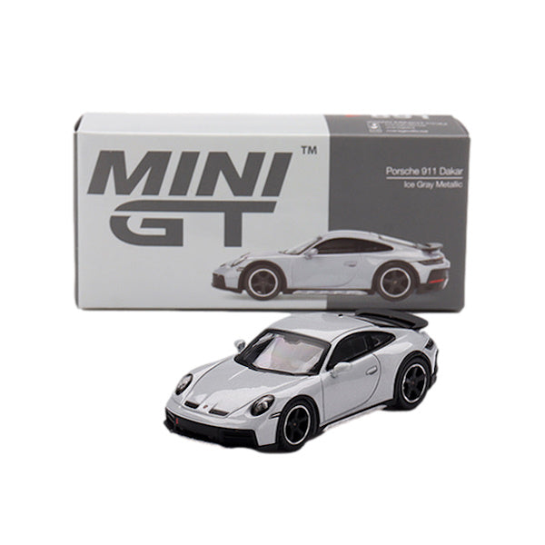 1:64 scale Porsche 911 Dakar Ice Gray Metallic