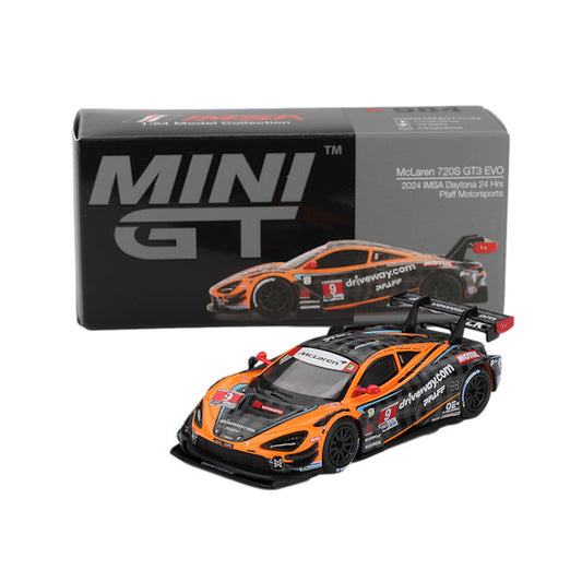 1:64 scale Pfaff Motorsports #9 McLaren 720S GT3 Evo 2024 IMSA Daytona 24 Hours