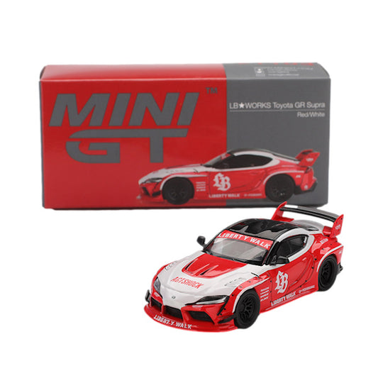1:64 scale LB★WORKS Toyota GR Supra Red