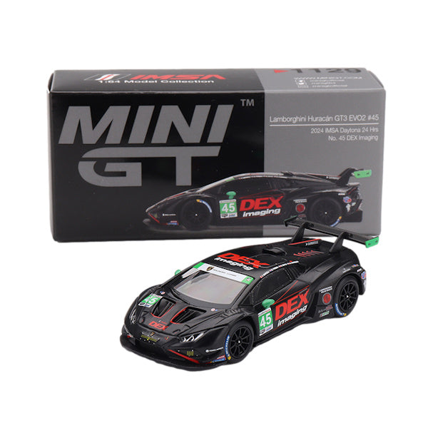 1:64 scale DEX Imaging #45 Lamborghini Huracán GT3 EVO2 2024 IMSA Daytona 24 Hrs