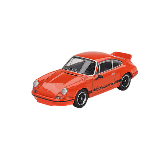 1:64 scale Porsche 911 Carrera RS 2.7 Tangerine with Black Livery