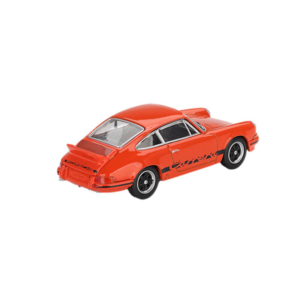 1:64 scale Porsche 911 Carrera RS 2.7 Tangerine with Black Livery
