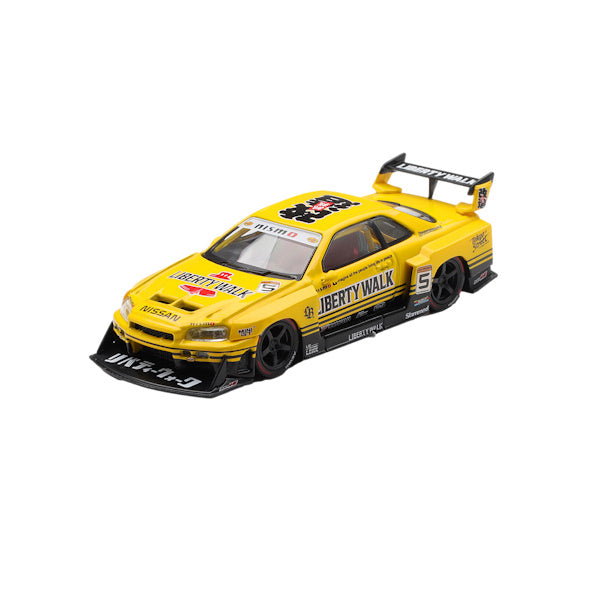 1:64 scale Nissan LB-ER34 Super Silhouette SKYLINE Sport Yellow