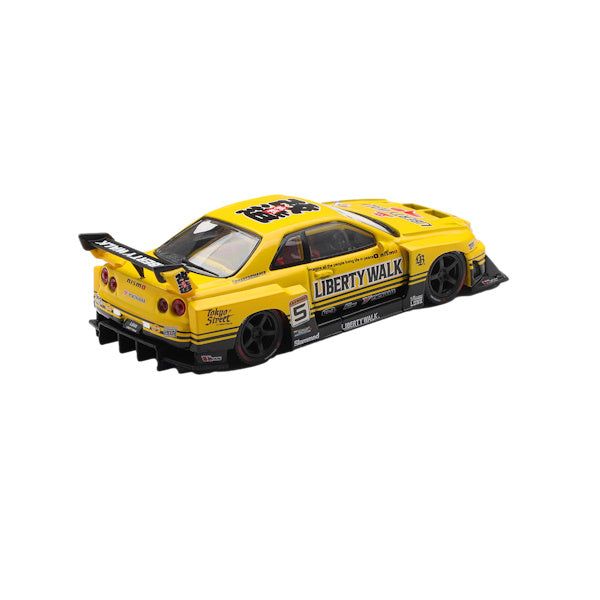 1:64 scale Nissan LB-ER34 Super Silhouette SKYLINE Sport Yellow