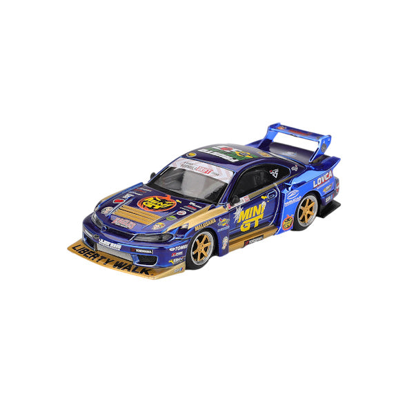 1:64 scale Nissan LB-Super Silhouette S15 SILVIA #555 Team MINI GT Liberty Walk 2025 Formula Drift Halloween Special