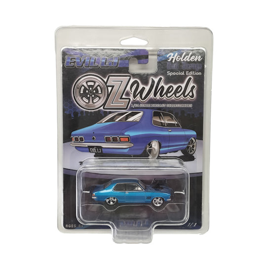 1:64 scale Oz Wheels Evil LJ Torana Fully Sick Detail in Protector
