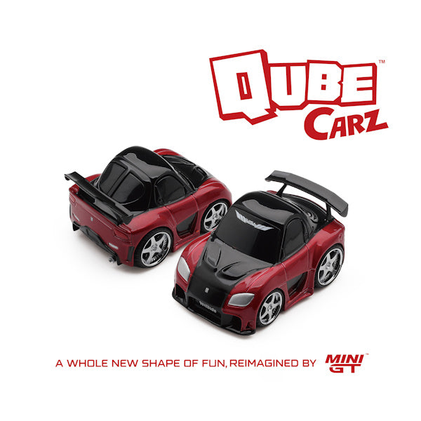 Qube Carz 1:64 scale Mazda RX-7 VeilSide Fortune7 Red