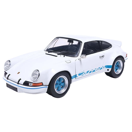 1:18 scale 1973 Porsche 911 RSR White/Blue Carrera Stripes