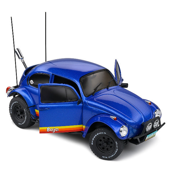 1:18 scale 1975 Volkswagen Beetle Baja Metallic Blue