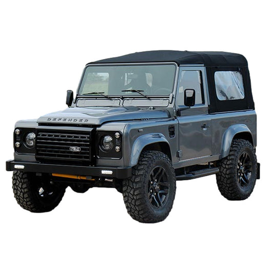 1:18 scale 2016 Land Rover Defender 90 Short with rear cover mat Silver