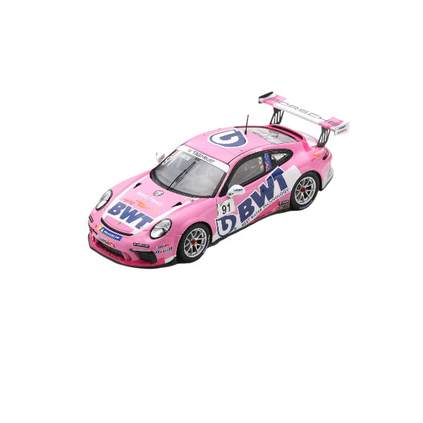1:43 scale Jaxon Evans #91 Porsche 911 GT3 Cup 2020 Porsche Carrera Cup France Champion