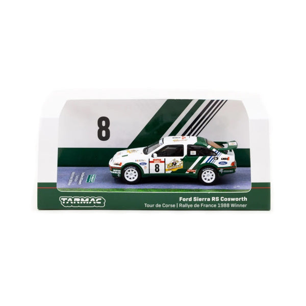 1:64 scale Auriol Didier/Occelli Bernard #8 Ford Sierra RS Cosworth 1988 Tour de Corse Rallye de France Winner