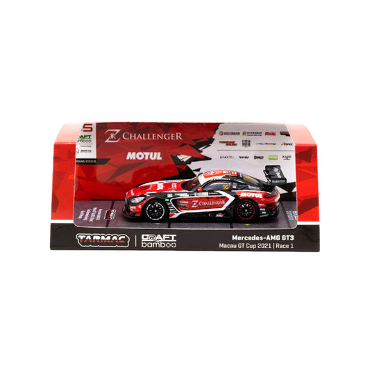 1:64 scale Darryl O'Young #95 Craft Bamboo Racing Mercedes-AMG GT3 2021 Macau GT Cup