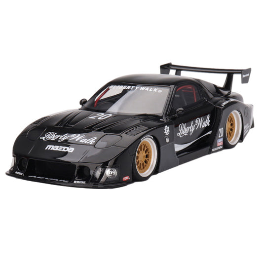 1:18 scale MAZDA RX-7 LB-Super Silhouette Liberty Walk Black