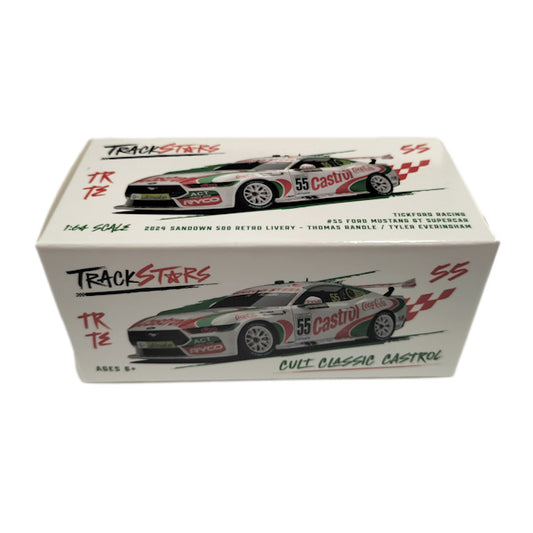 1:64 scale Tickford Racing #55 Ford Mustang GT Supercar 2024 Sandown 500 Retro Livery Thomas Randle/Tyler Everingham
