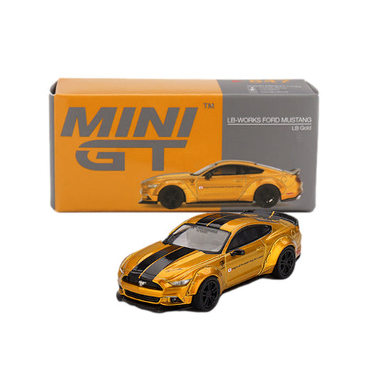 1:64 scale LB-Works Ford Mustang LB Gold
