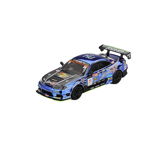 1:64 scale D-MAX Racing #46 Nissan Silvia (S15) 2023 D1 Grand Prix