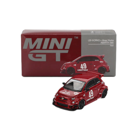 1:64 scale LB-WORKS x Abas Works ABARTH 595 Red