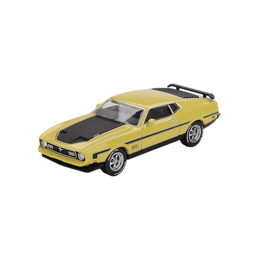 1:64 scale Ford Mustang Mach1 Grabber Yellow