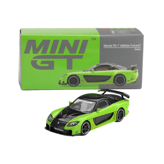 Mini GT 1:64 scale Mazda RX-7 VeilSide Fortune7 Green