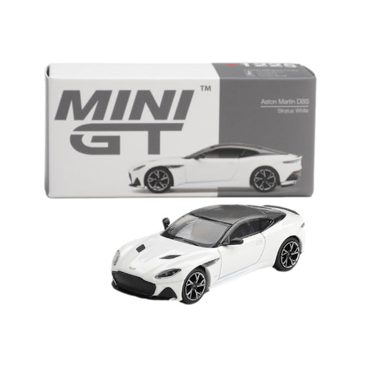 Mini GT 1:64 scale Aston Martin DBS Stratus White