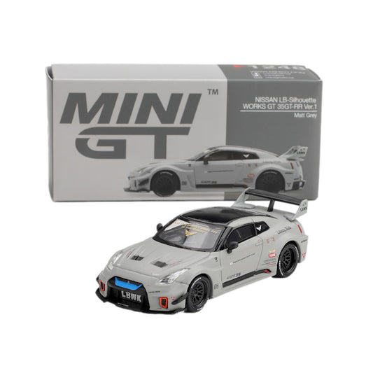 Mini GT 1:64 scale NISSAN LB-Silhouette WORKS GT 35GT-RR Ver.1 Matt Grey