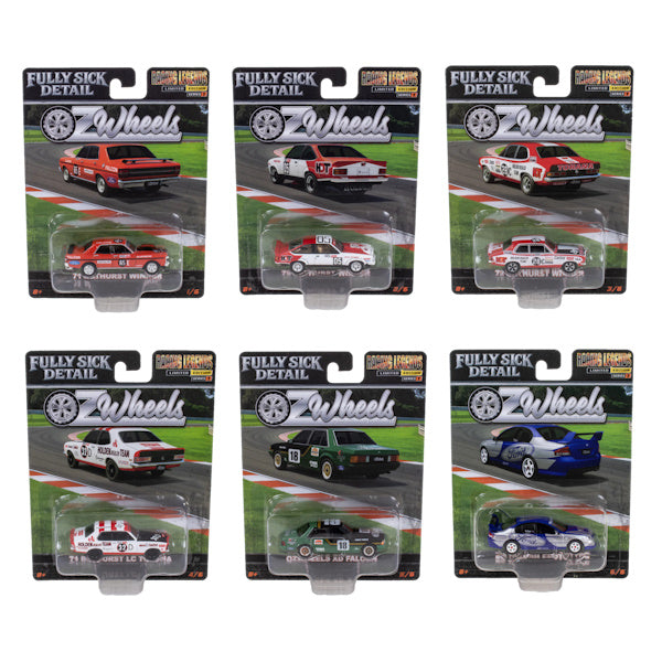 1:64 scale OzWheels Fully Sick Detail Racing Legends Set of 6