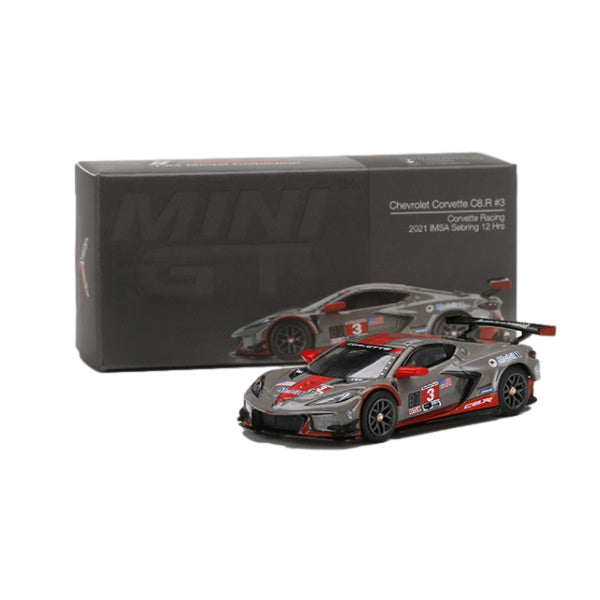 1:64 scale Chevrolet Corvette C8.R #3 Corvette Racing 2021 IMSA Sebring 12 Hrs