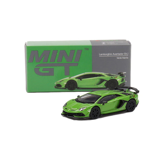 1:64 scale Lamborghini Aventador SVJ Verde Mantis RHD version